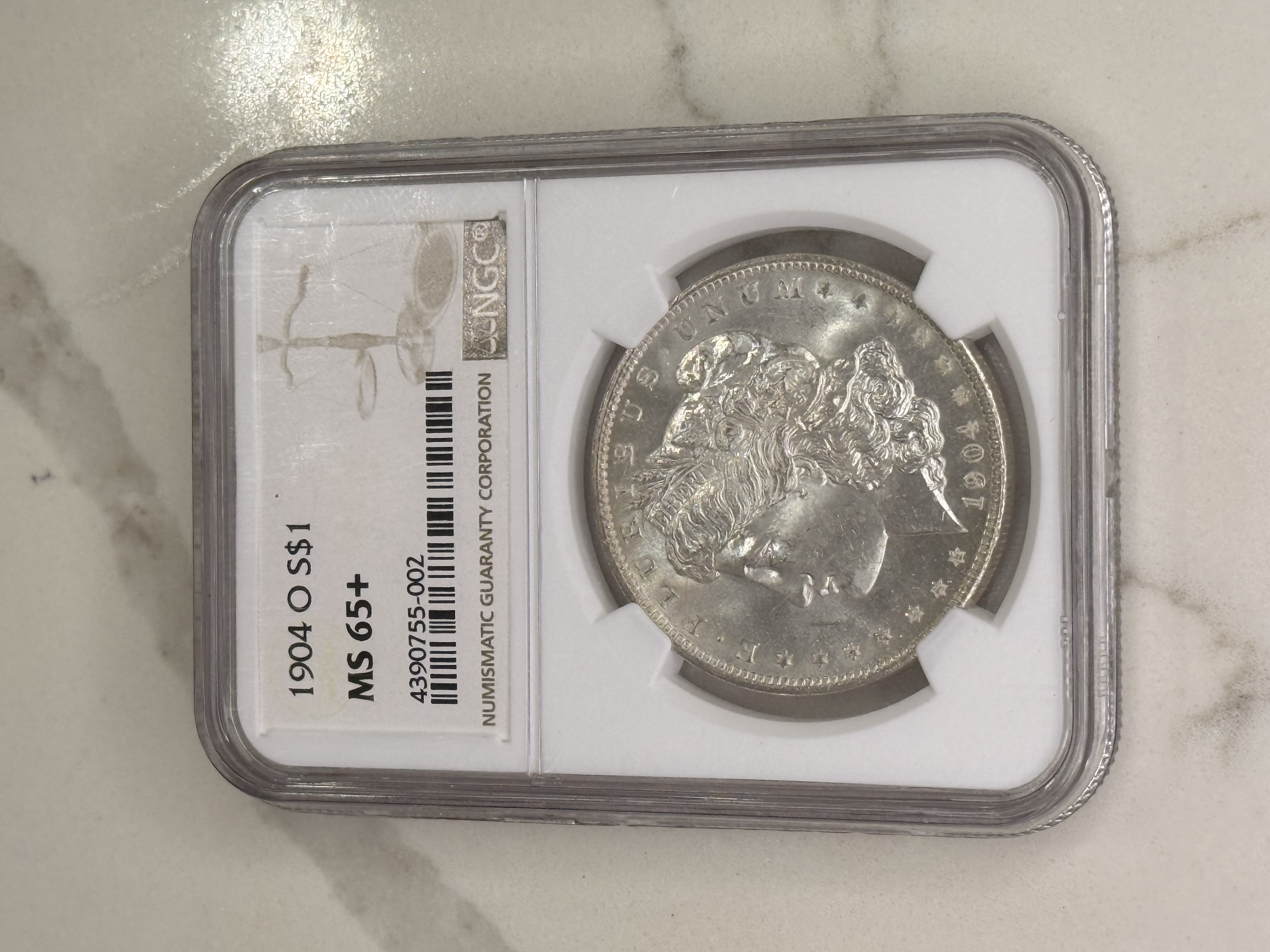 1904-O Morgan Dollar NGC MS65+